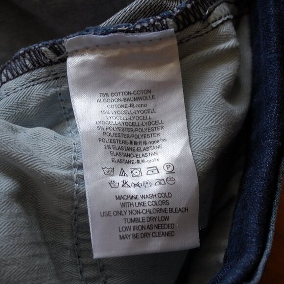 Free People Reagan Raw Hem Skinny Jeans Dark Wash Button Front - Picture 3 of 4